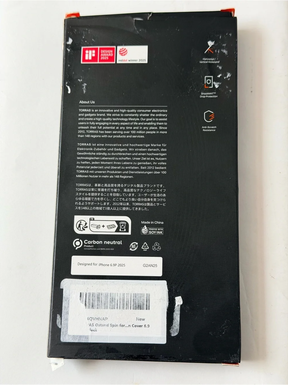 NWT TORRAS Ostand O3 MagSafe Stand Case iPhone 17 Pro Max Deep Blue